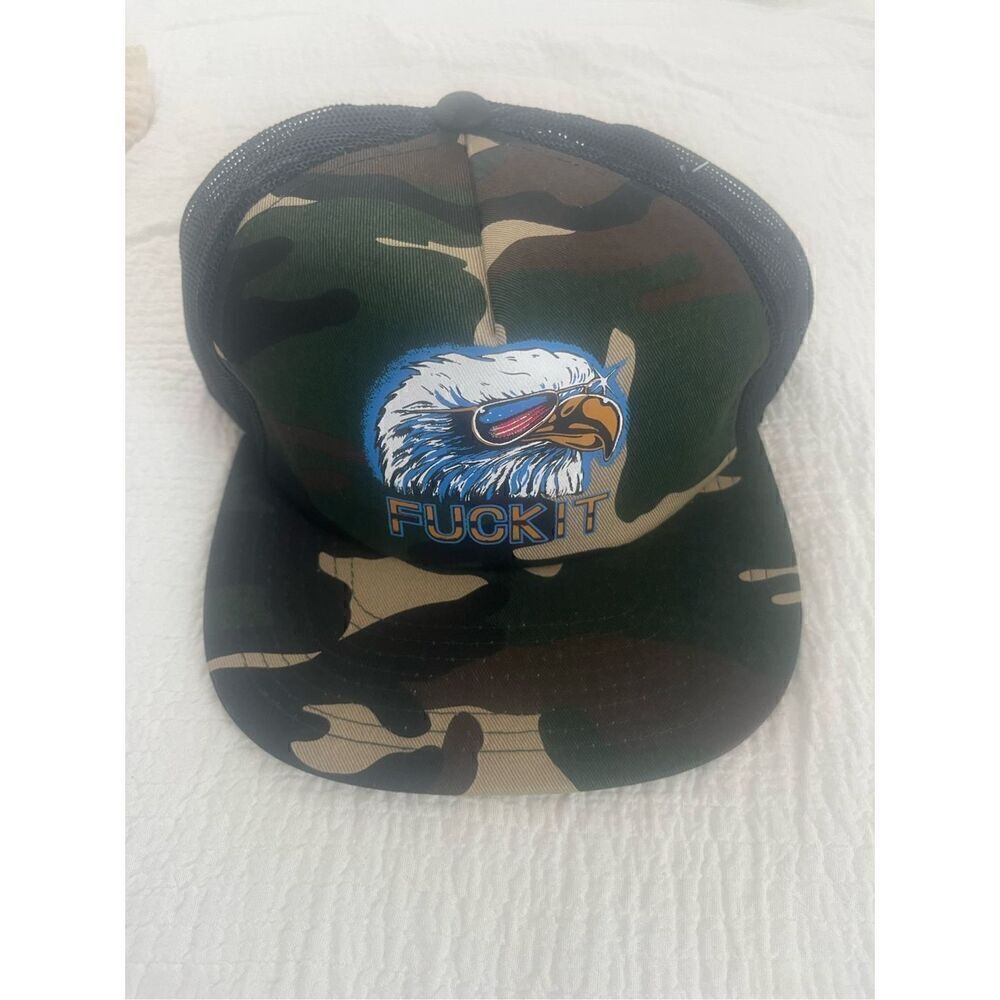 HUF F*** It Camo Eagle Trucker Cap One Size NWT